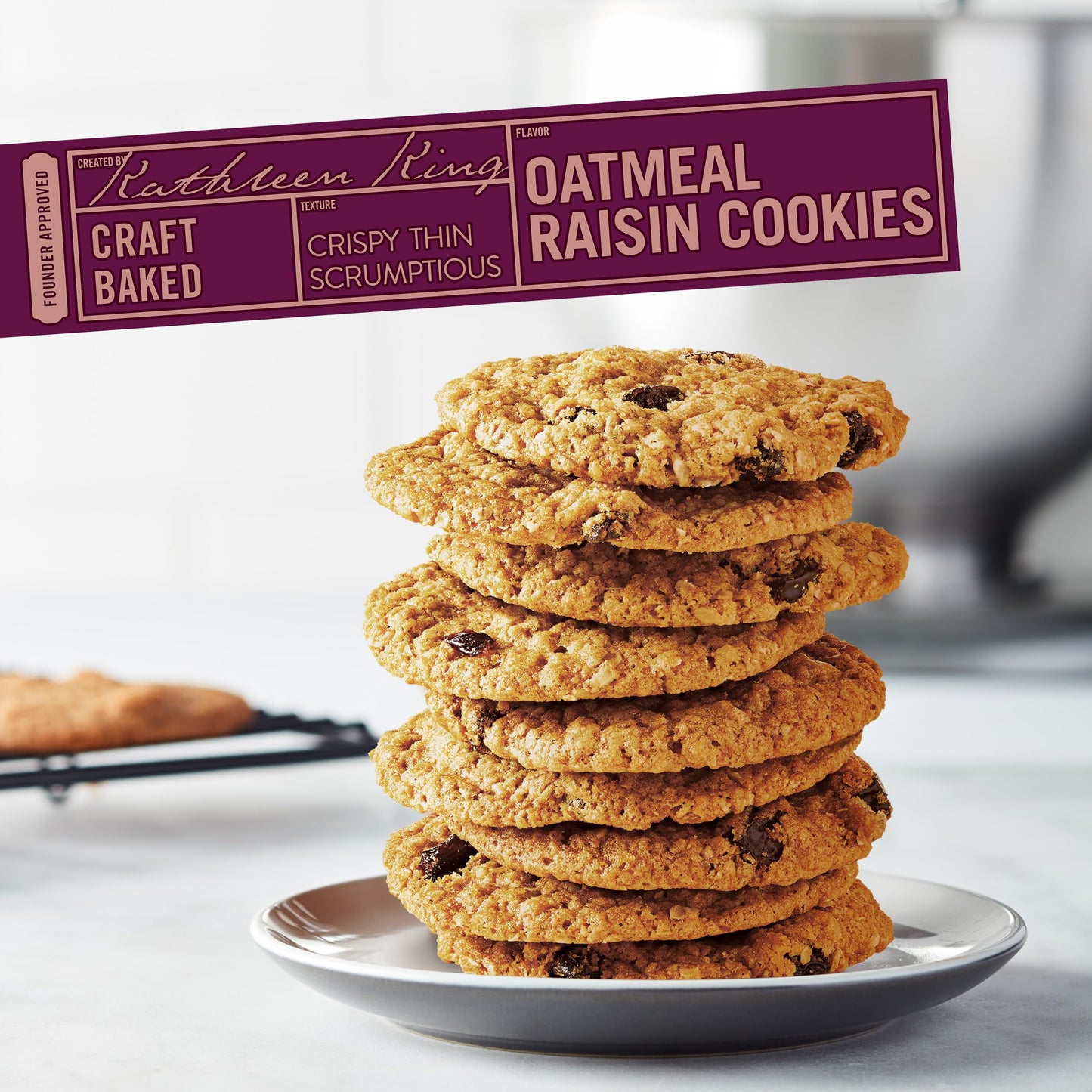 TATES BAKE SHOP Oatmeal Raisin Cookies, 7 OZ