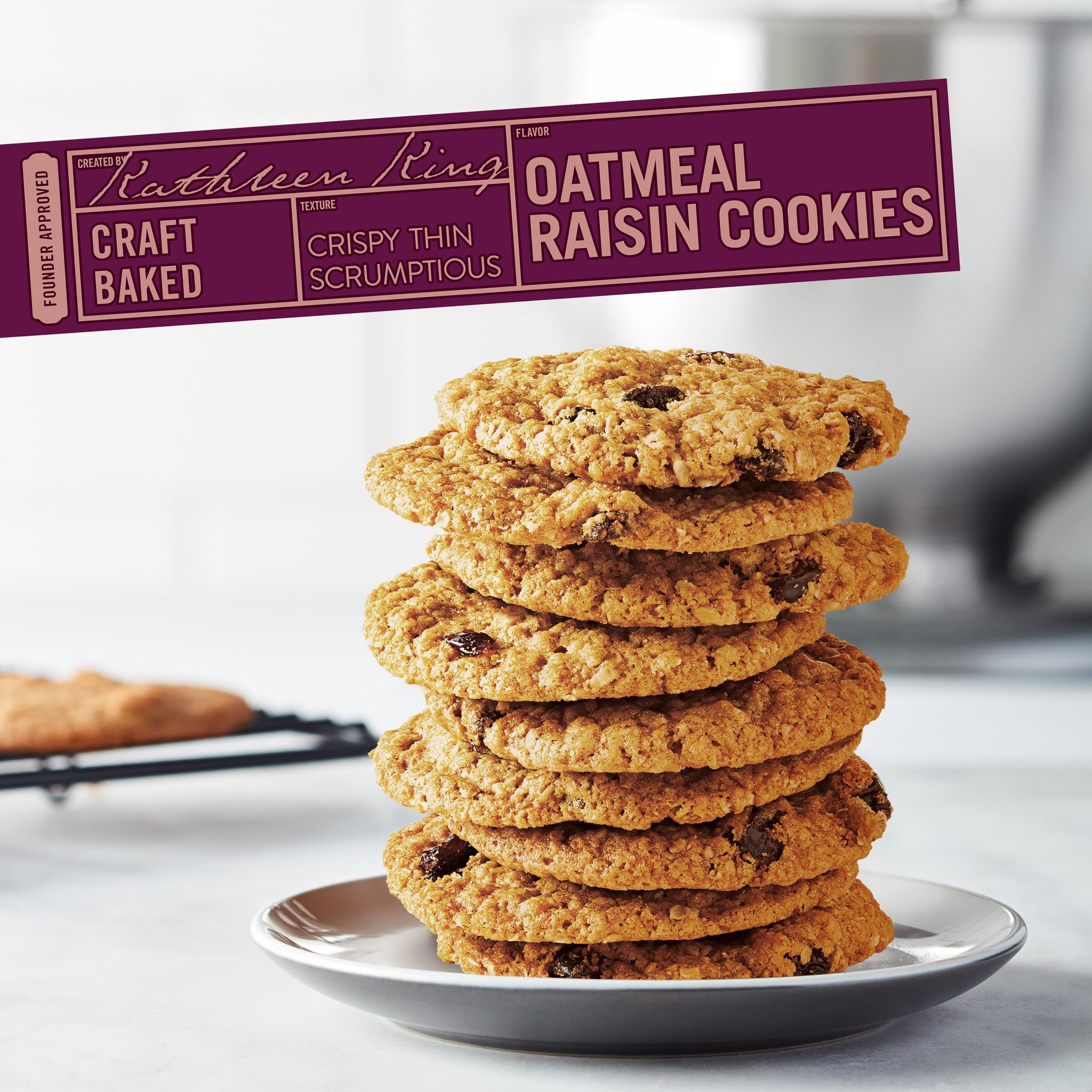 TATES BAKE SHOP Oatmeal Raisin Cookies, 7 OZ