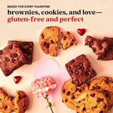 David’s Cookies Gluten-Free Assorted Cookies And Brownies 2Lbs - Comes In A Beautiful Love-Themed Tin Gift Box - Delicious Gourmet Food Gift For Loved