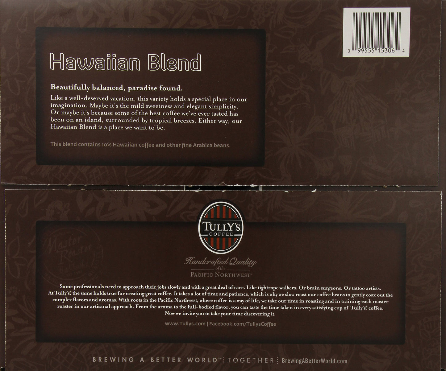 Tully's Coffee Hawaiian Blend K-Cups, 80 Count