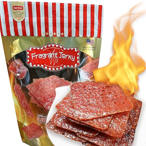 Singapore Street Food, Fire-Grilled Tender Pork Jerky (Original Flavor - Square Shaped 12oz) *Fresh Grilled to Order *Shipped the Same Day *L.A. Times