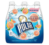 Polar Seltzer Ruby Red Grapefruit, 16.9 Fluid Ounce (Pack of 6)