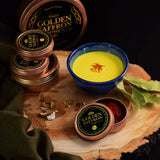 Golden Saffron, Finest Pure Premium All Red Saffron Threads, Grade A+ Super Negin, Non-GMO Verified. For Tea, Paella, Rice, Desserts, Golden Milk