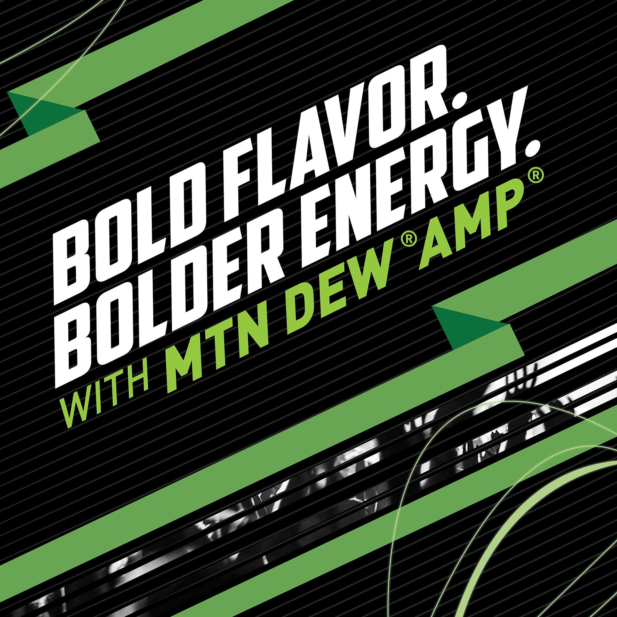 Mtn Dew AMP Energy, Original, Energy Drink with Caffeine, B Vitamins, 16 fl oz cans (12 Pack), Packaging May Vary