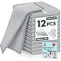 VMKBL 12 Pcs New Upgraded 3 Layers Non Scratch Wire Dishcloth, Multipurpose Wire Dishwashing Rags, Wet & Dry for Cookware, Sinks, Dishes, Stoves
