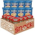Frito Lay Tostitos Bitesize Rounds Chips and Salsa Dip Cups Variety Pack, (Pack of 24), Vegetarian, Blue