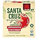 Santa Cruz ORGANIC Strawberry Applesauce, 3.2 Oz (Pack of 4)