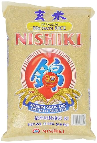 Nishiki Premium Brown Rice, 15-Pounds Bag