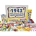 RETRO CANDY YUM ~ 1943 83rd Birthday Gift Box Nostalgic Candy Mix from Childhood for 83 Year Old Man or Woman Born 1943 Jr
