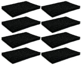 Nispira Activated Charcoal Odor Filter Refills Deodorizers Compatible with Simplehuman Filter Case Trash Cans, 8 Packs