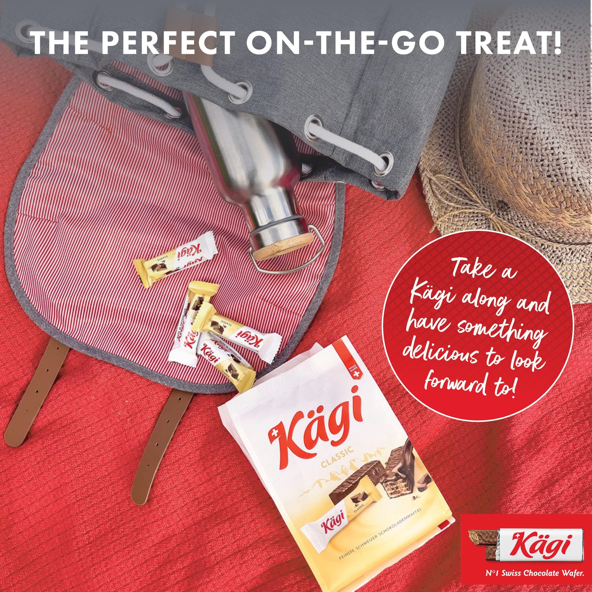 Swiss Milk Chocolate Covered Mini Wafers by Kägi, Crispy Coated Sweet Snacks, Premium Individually Wrapped Treats, Chocolate, Classic Kägi, 3 Pack