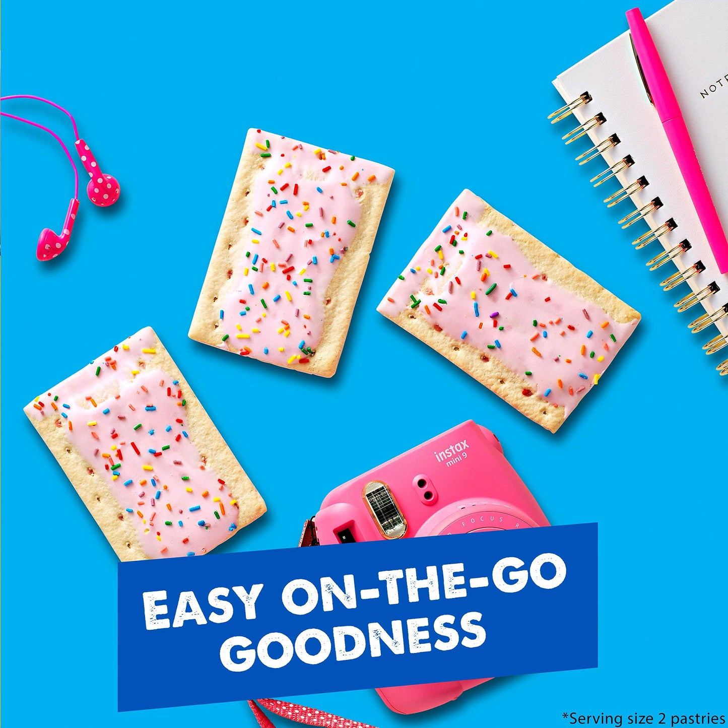 Pop-Tarts, Breakfast Toaster Pastries, Frosted Strawberry Milkshake, 10.159lb Case (48 Count)