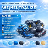 Wellproof 2-in-1 Sports Gear Cleaner & Odor Eliminator - 3X Powerful Nano-Enzyme Deodorizer for Athletic Gear, Baseball, Hockey, Football, Boxing