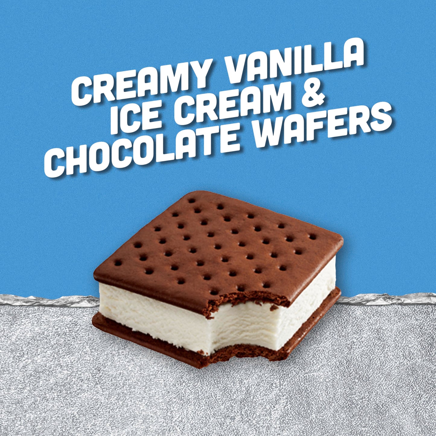 Klondike Ice Cream Sandwich Vanilla 6 Count for a Delicious Frozen Dessert Kosher Certified Ice Cream Simple Dessert Made With No Artificial Growth