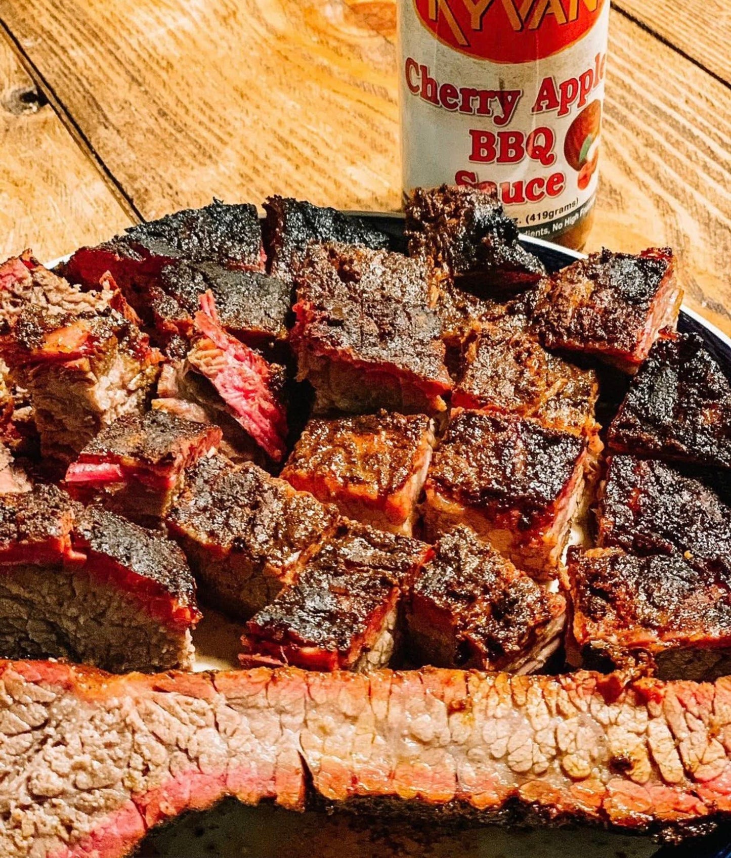 KYVAN Cherry Apple BBQ Sauce, 14.8 oz