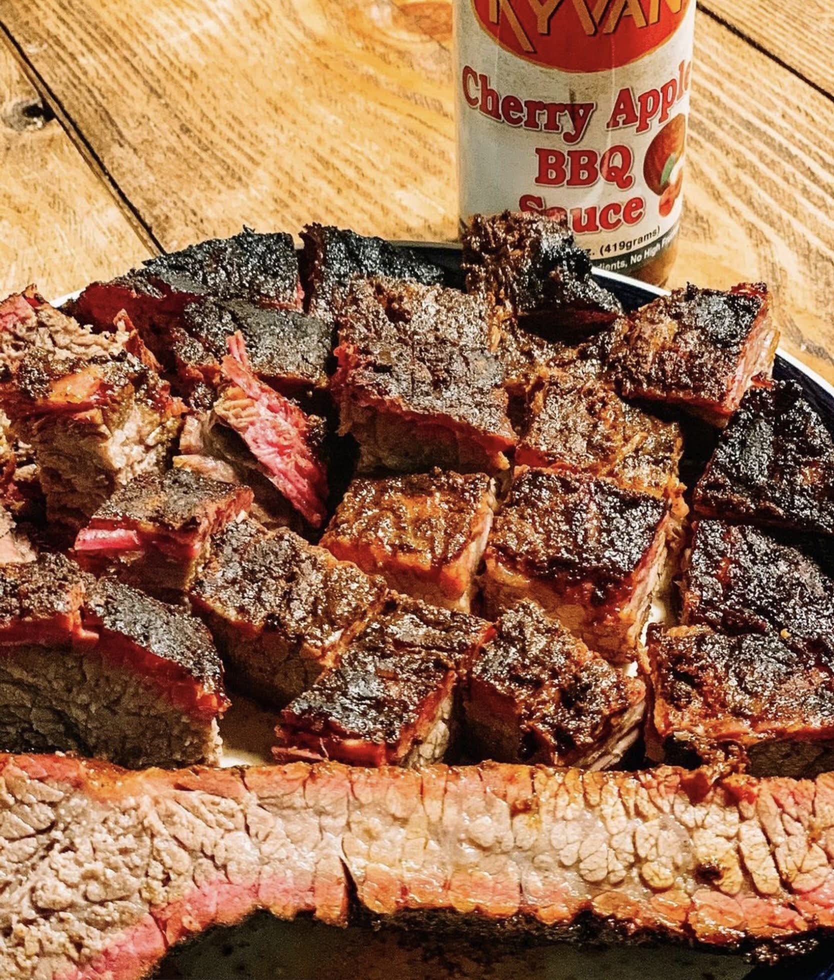 KYVAN Cherry Apple BBQ Sauce, 14.8 oz