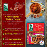 Mak Nyonya Instant Rendang Sauce For Beef/Chicken X4 Dry Curry Paste Authentic Rendang Instant Curry Sauce For Beef Chicken Vege Fish Seafood & Other