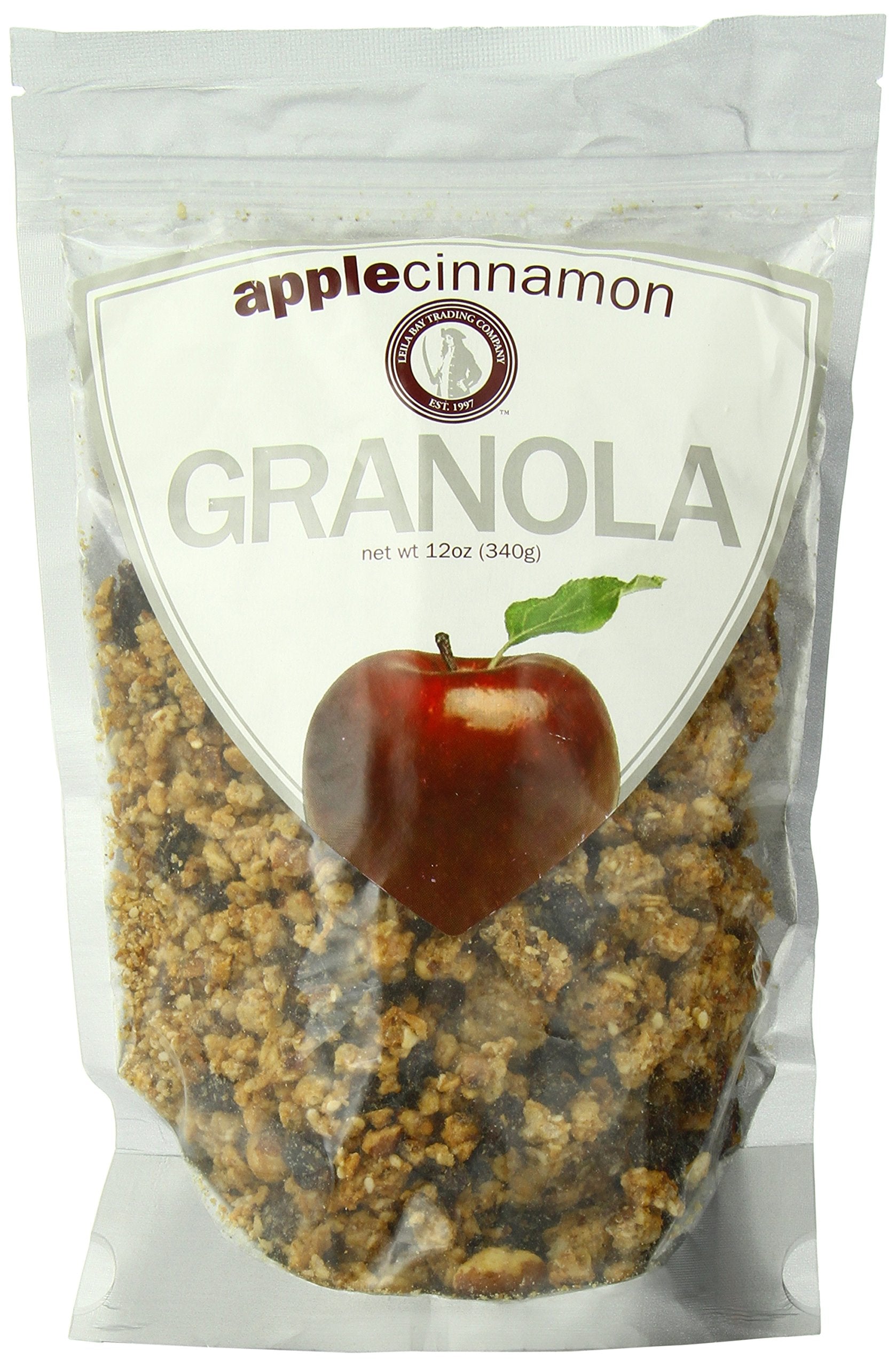 Leila Bay Trading Company Apple Cinnamon Granola, 12 Oz Pouches (Pack Of 3)