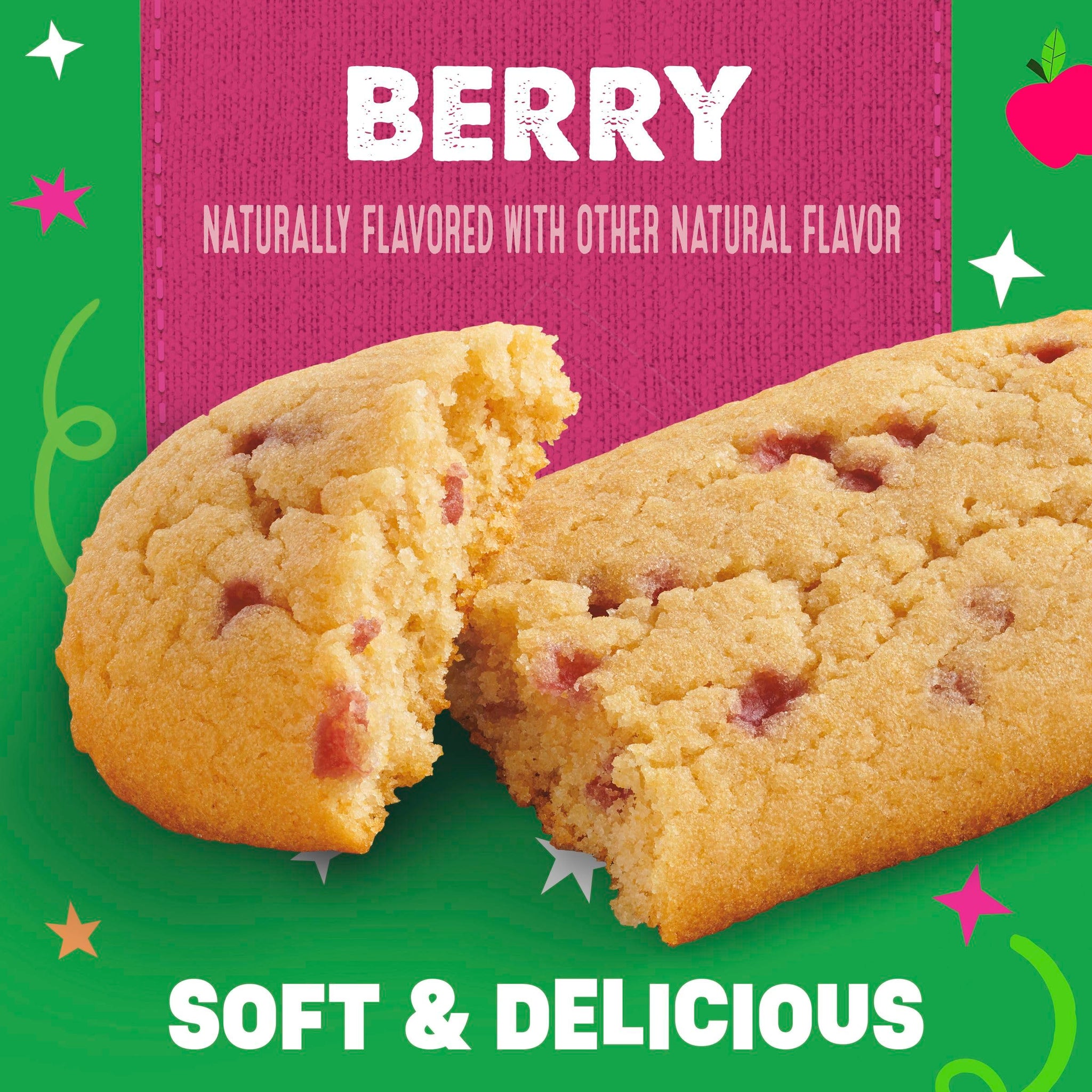 Mott's Soft Baked Bars, Berry, Made with Applesauce, 6 Ct, 5.76 oz