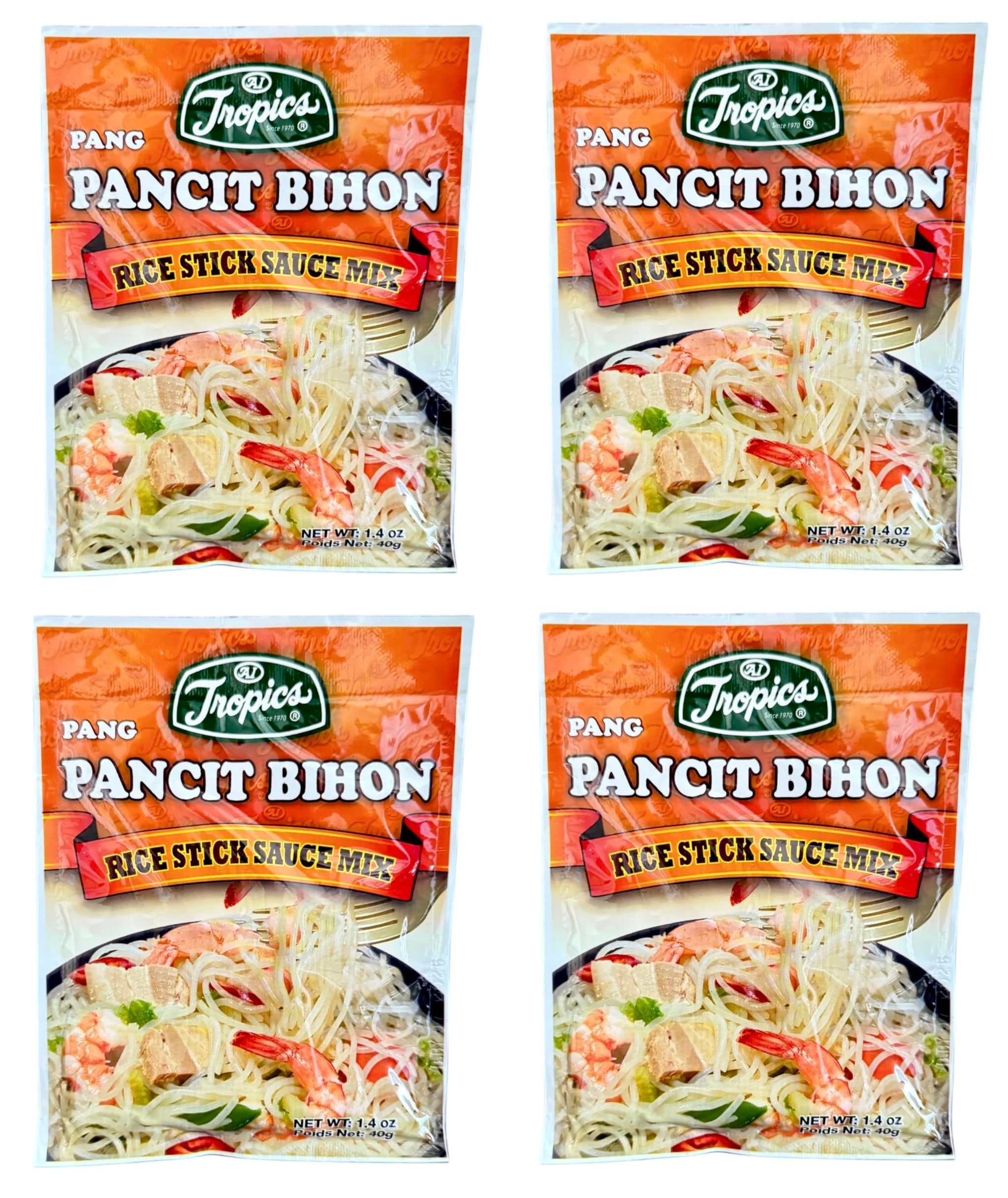 AquaNation Listing For Tropics Pancit Bihon Rice Stick Sauce Mix, 1.4 oz - Filipino Stir Fry Noodle Seasoning for Authentic Pancit - Easy to Use