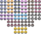 InfuSio Coffee Pods Variety Pack - 96 Count, 12 Sophisticated Medium & Dark Roast Blends, Crafted Blends Collection - Premium Single-Serve Coffee
