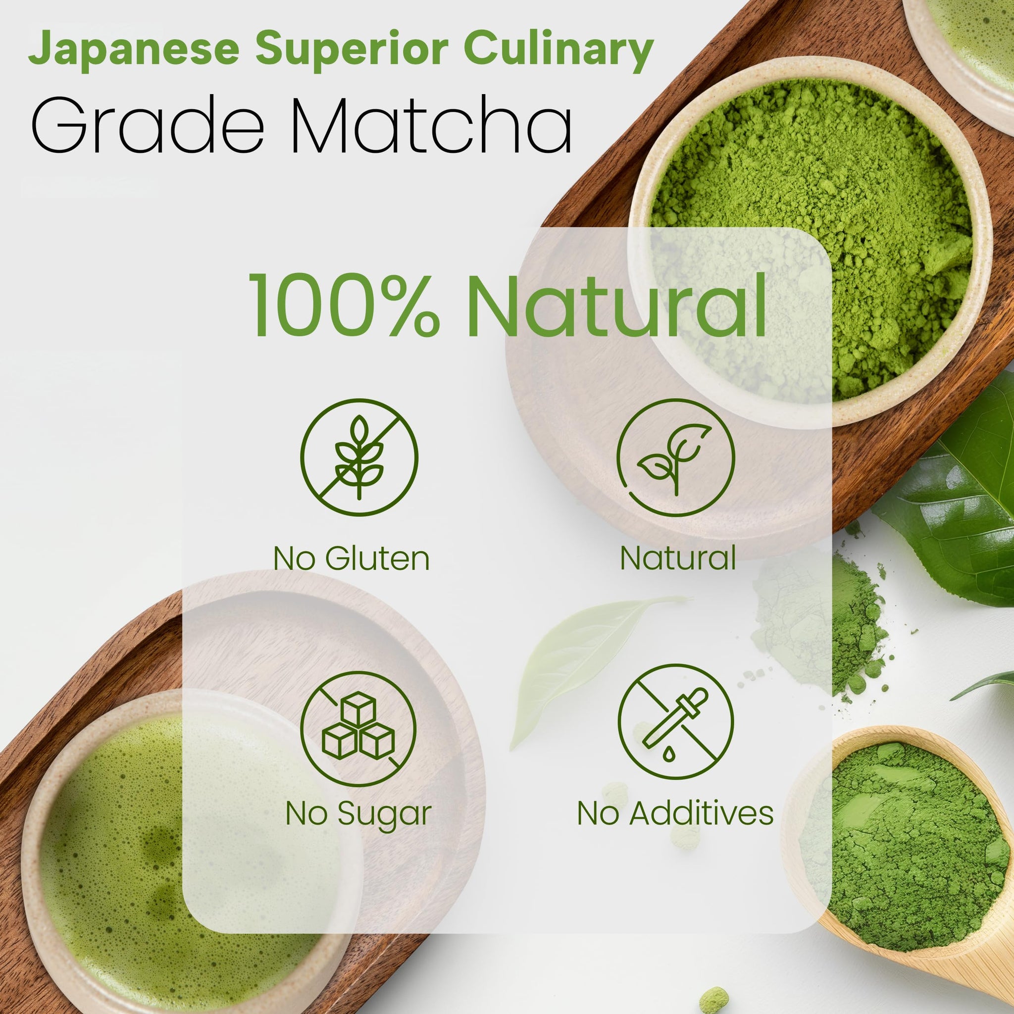 Matcha Wellness Superior Culinary Grade Matcha Powder - 3.5oz Authentic Japanese Green Tea Powder from Shizuoka - Perfect for Matcha Lattes, No