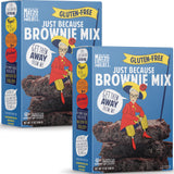 The Matzo Project Just Because Fudge Brownie Mix, 12oz Box (2 Pack) Gluten-Free, Kosher for Passover, Rich and Fudgy, Easy to Bake, Just Add Eggs and Oil, One Bowl