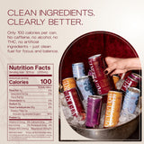 Revelre - Non-Alcoholic Mocktails with Adaptogens & Ketones, Clean Energy, Focus and Calming Ingredients - Magnesium, B12, Reishi & Cordyceps