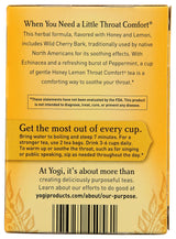 Yogi Tea, Honey Lemon Throat Comfort, 16 Count, Packaging May Vary
