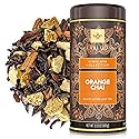 Teabloom Orange Chai Loose Leaf Black Tea with Citrus & Spice | Bold Cinnamon, Clove & Orange Flavor | Canister Makes 35-50 Cups | Gift-Ready Reusable
