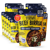 Old Hacienda Beef Birria | 100% Shredded Beef in Chili Broth | Fully Cooked & Ready to Eat | 15g Protein | No Preservatives, Artificial Flavors or