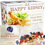 Dr. Lu’s Happy Kidney Tea | 100% Natural Kidney Cleanse Detox & Repair Tea Made in USA | 8-Treasure Kidney Support with Ginseng, Maca Root, Mulberry