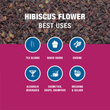 Tiesta Tea - Dried Hibiscus, Loose Leaf, Cut & Sifted Hibiscus Flower, Premium Blend, Non-Caffeinated, Make Hot or Iced & Brews Up to 200 Cups, 16
