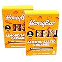 NON GMO & Gluten Free | Honey Bar Almond Salted Caramel | 2 Pack - 10 Bars Total
