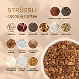 Struesli Cacao & Coffee Organic Granola, Grain & Gluten Free, Healthy Snacks with Cacao, Coffee, Tiger Nuts, Pecans, Walnuts, Hemp Hearts & Coconut