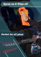 Gliptone Streak Free Glass and Window Cleaner, Ready-To-Use with Anti Static Formula, Repels Lint & Dust. Safe for all Glass and Hard Surface