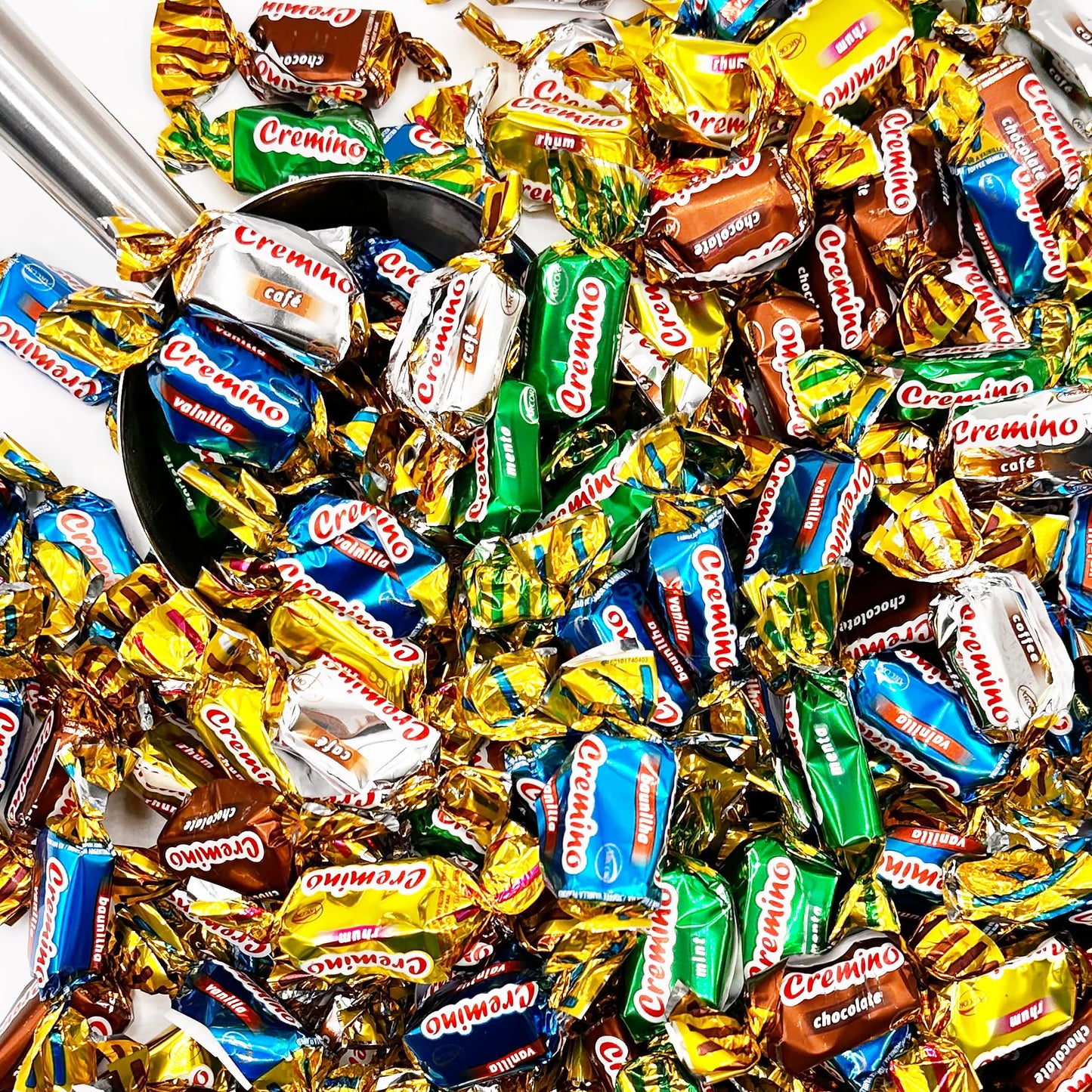 Toffee Candy Assorted - 1 Pound Bulk Chews, Toffee Candy Individually Wrapped - Five Delicious Flavors Vanilla, Chocolate, Coffee, Rum and Mint