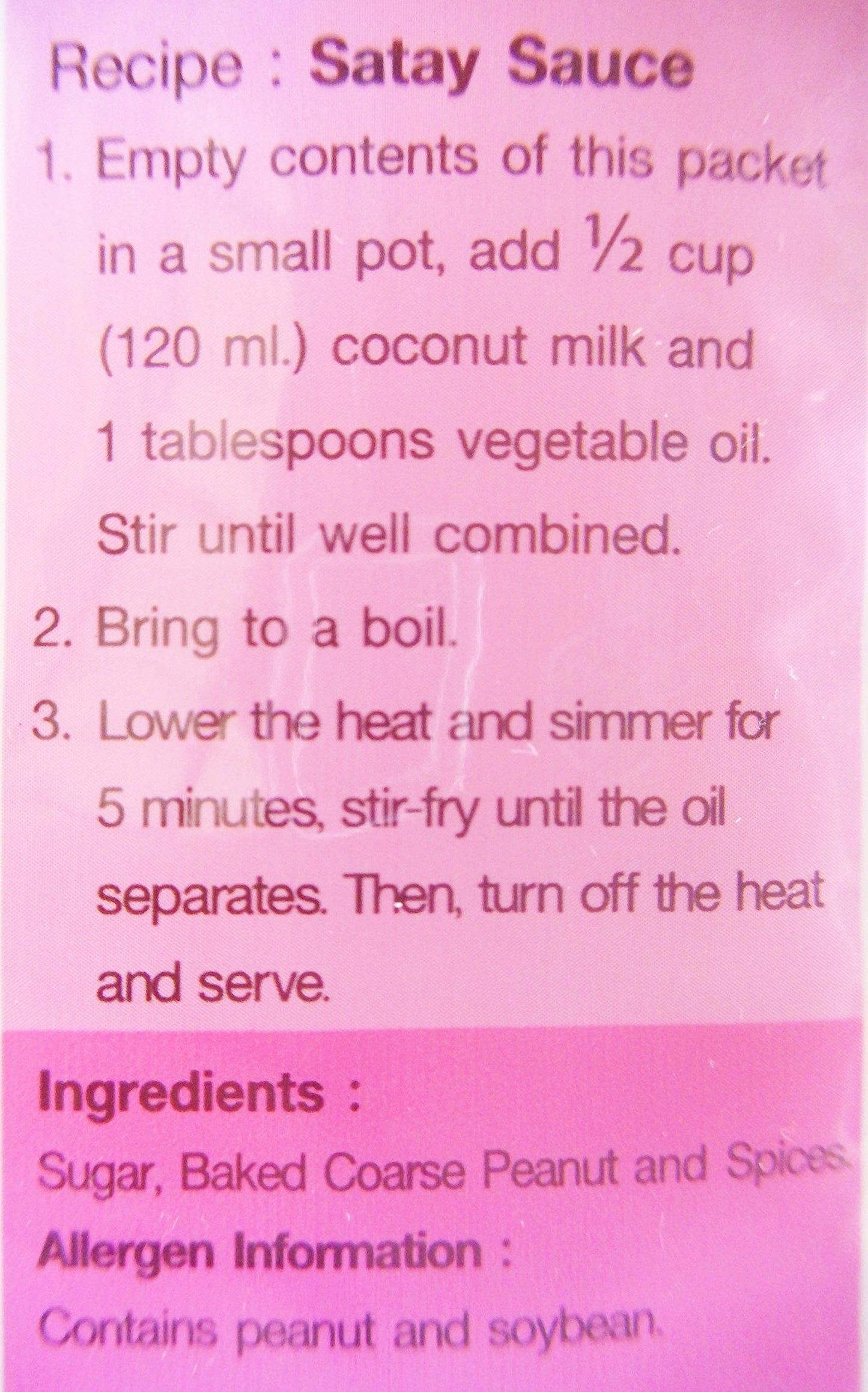Lobo Satay Sauce Mix Powder, 50g (Pack of 4)