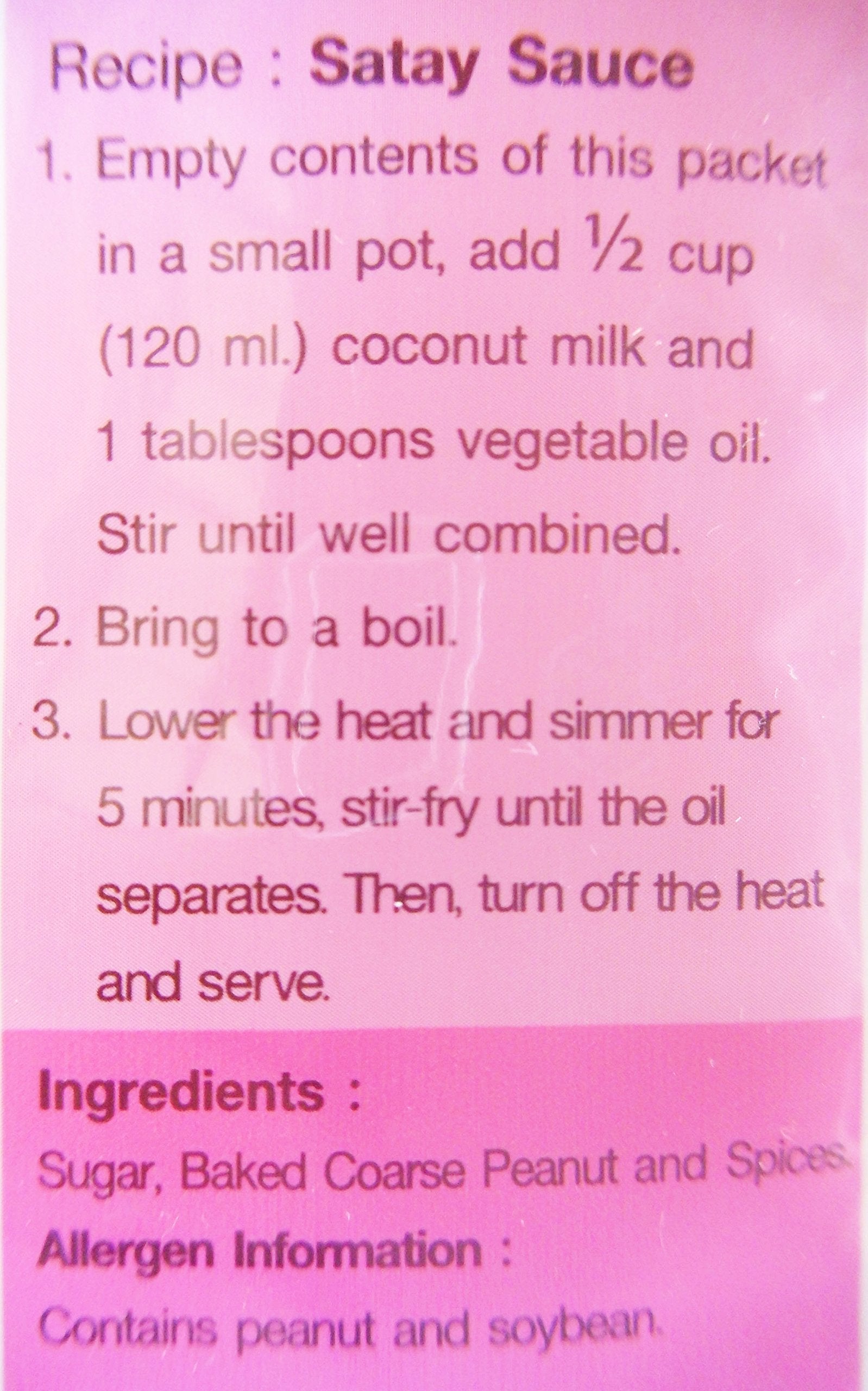 Lobo Satay Sauce Mix Powder, 50g (Pack of 4)