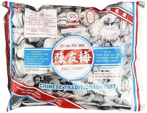 Chan Pui Mui Chinese Traditional Fruit Candy Net WT.14 oz - PACK OF 2