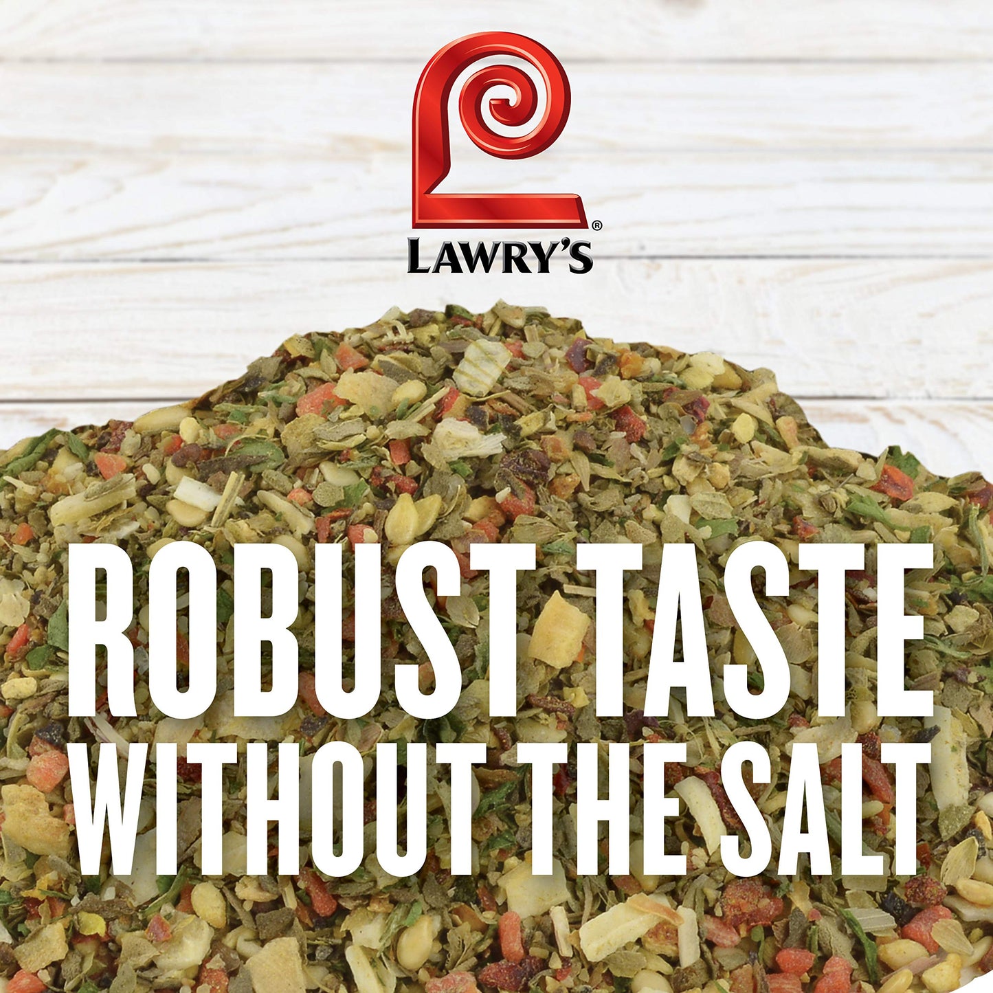Lawry's Salt Free 17 Seasoning, 10 oz - One 10 Ounce Container of 17 Seasoning Spice Blend Including Toasted Sesame Seeds, Turmeric, Basil and Red