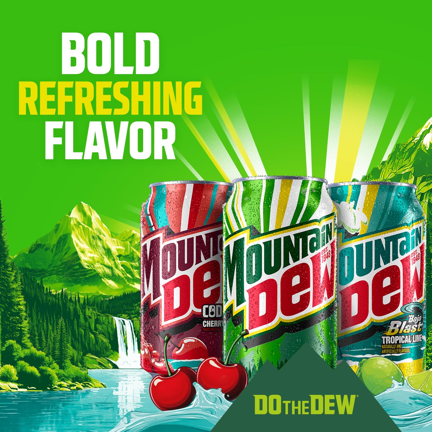 Mountain Dew Soda, 7.5 Fl Oz Mini Cans (Pack of 10)