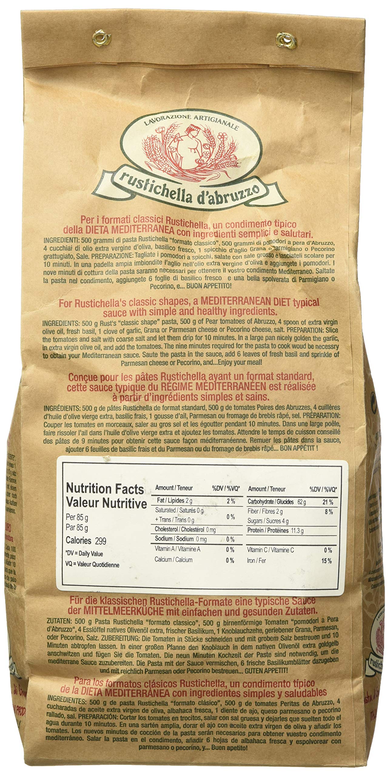 RUSTICHELLA Penne Rigate, 17.64 OZ