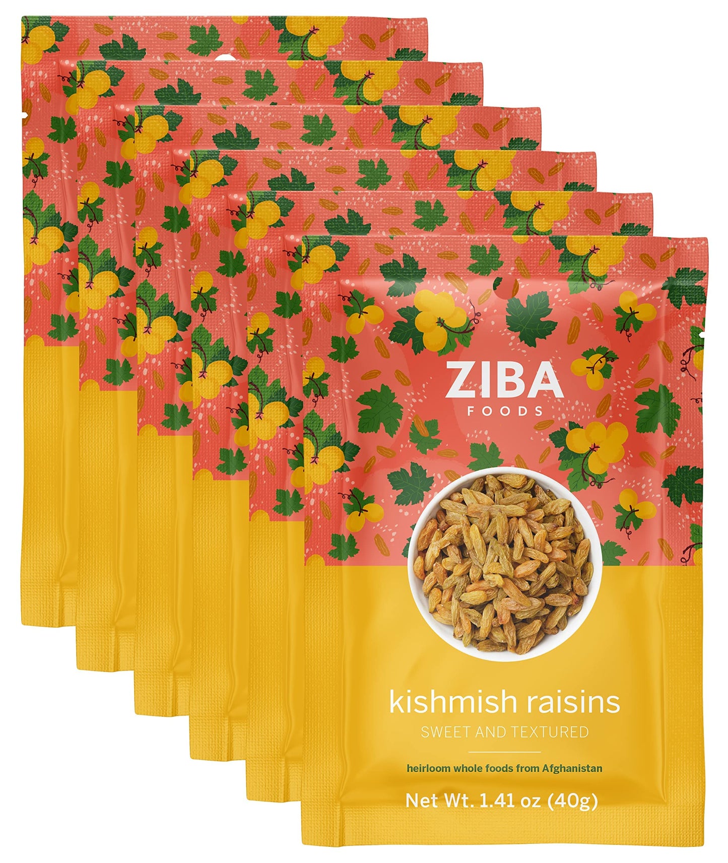 Ziba Foods Kishmish Raisins | Non-GMO, Vegan, Whole 30 Friendly & Paleo | Superfood Naturally High in Fiber, Iron and Immune Boosting Antioxidants