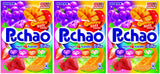Puchao Gummy n' Soft Candy, 4 Fruits Flavors, 3.53 Ounces, Pack of 3