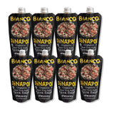 Bianco DiNapoli Organic NY Style Pizza Sauce, 8 Oz Pouch (Pack of 8), Vine Ripened California Grown Tomatoes, with Garlic, Spices, & Olive Oil