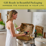 Mercato di Bellina Organic Pizza Kit Gift Basket - Authentic Homemade Gluten Free Pizza Making Kit for Home Cooks, Italian Gift Basket Includes Organic Crust Mix, Sauce, EVOO & Sun-Dried Tomatoes