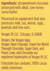 Vosges Haut Chocolat Honey Cacao Chocolate Bar, 3 OZ
