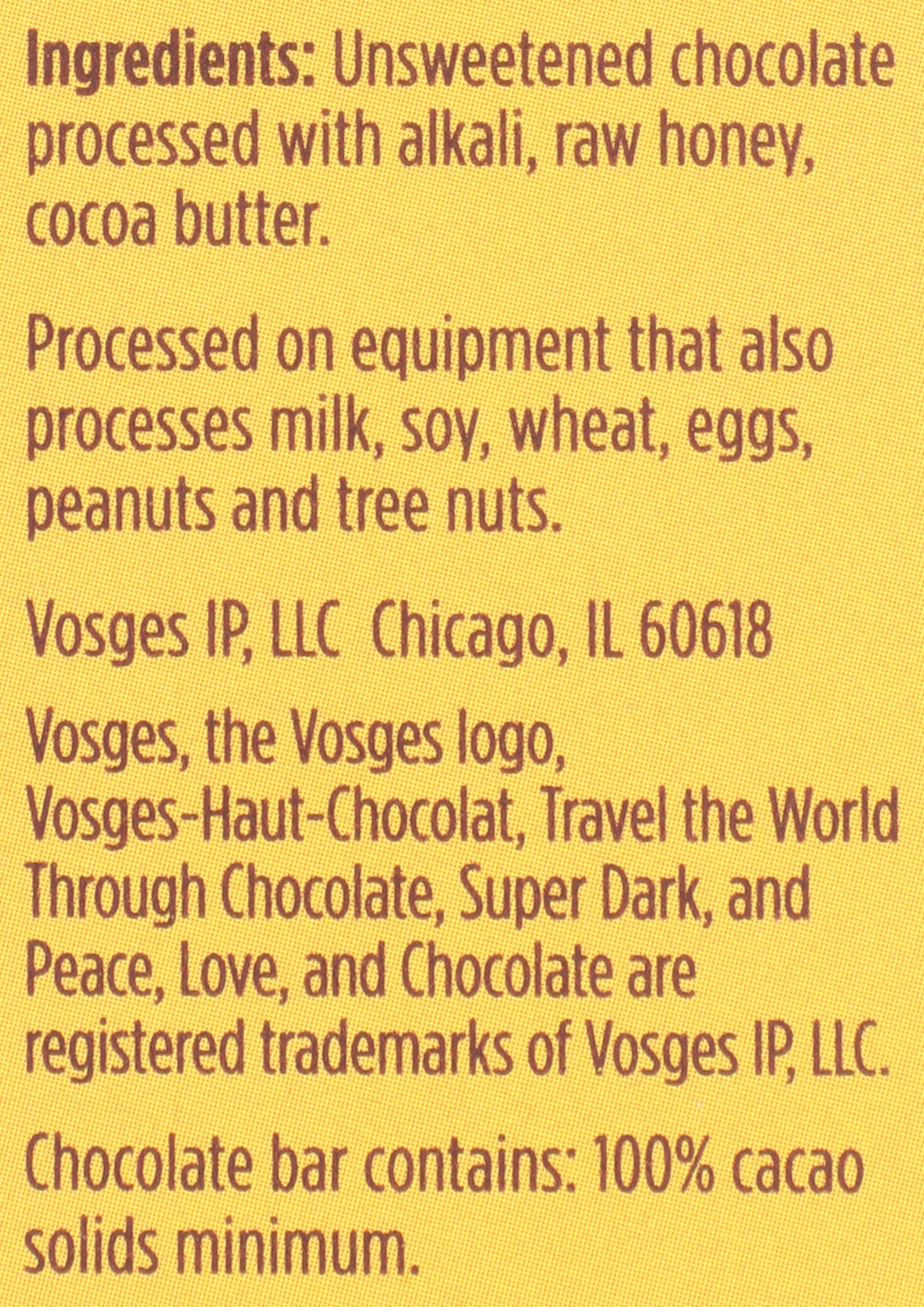Vosges Haut Chocolat Honey Cacao Chocolate Bar, 3 OZ