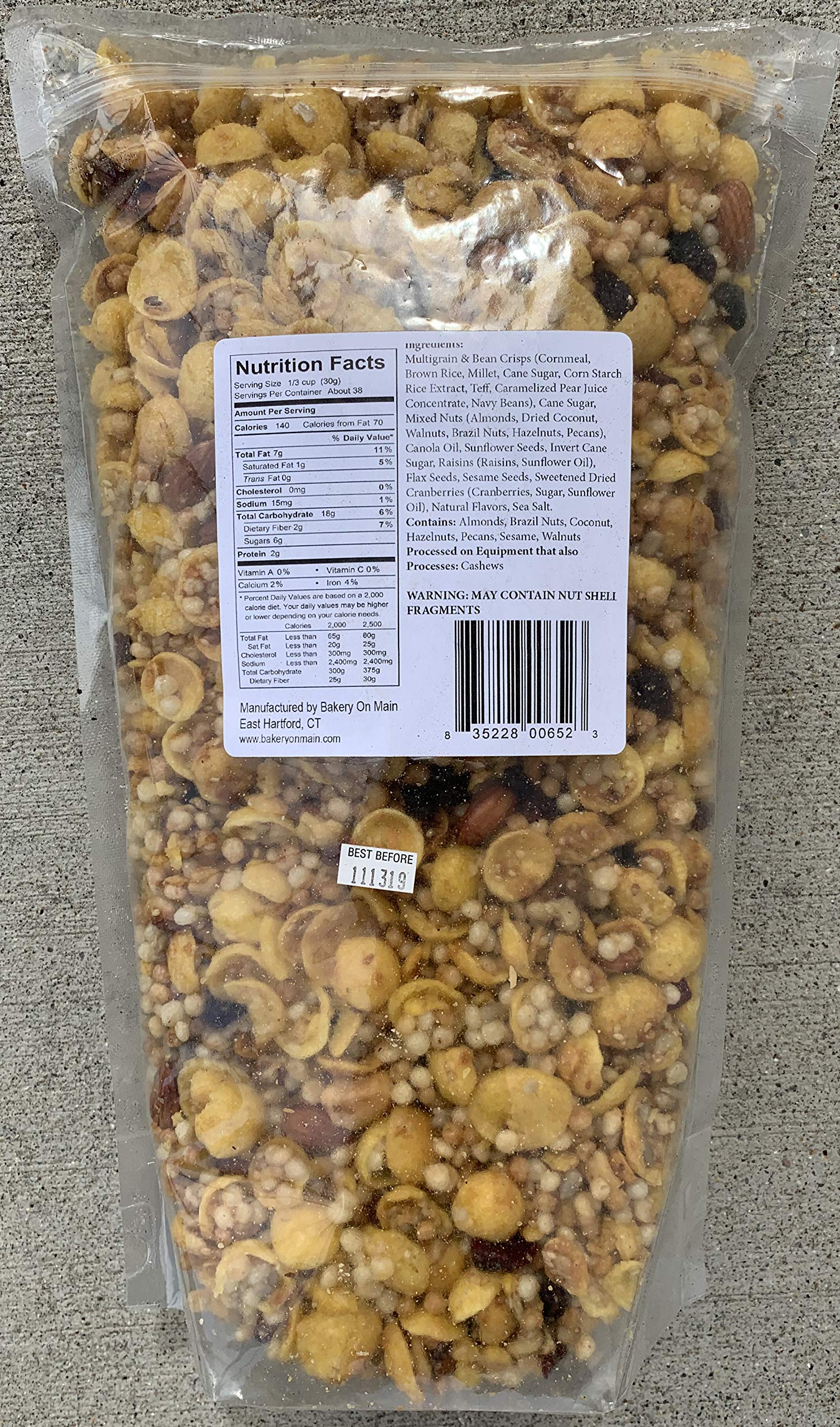 Bakery on Main Gluten Free Granola, Extreme Fruit & Nut, 2.5 Pound (Pack of 10)